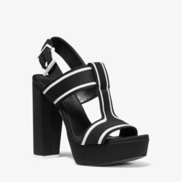 MICHAEL MICHAEL KORS Becker Contrast-Trim Scuba Platform Sandal - Picture 2 of 3